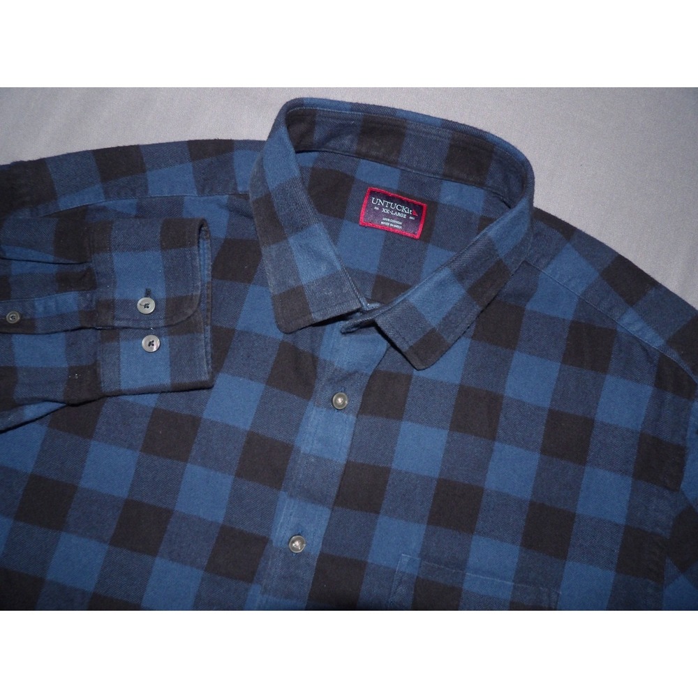 UNTUCKit Long‎ Sleeved Checkered Flannel Button Up Shirt Men's XXL